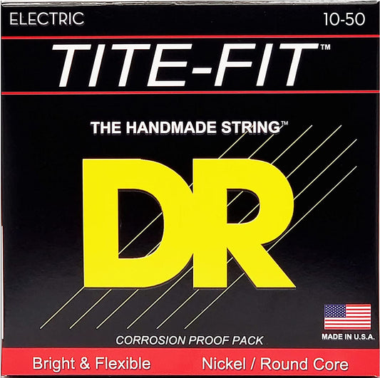 DR Strings Tite-Fit MH-10 Medium-Heavy Nickel-Plated Electric Guitar Strings