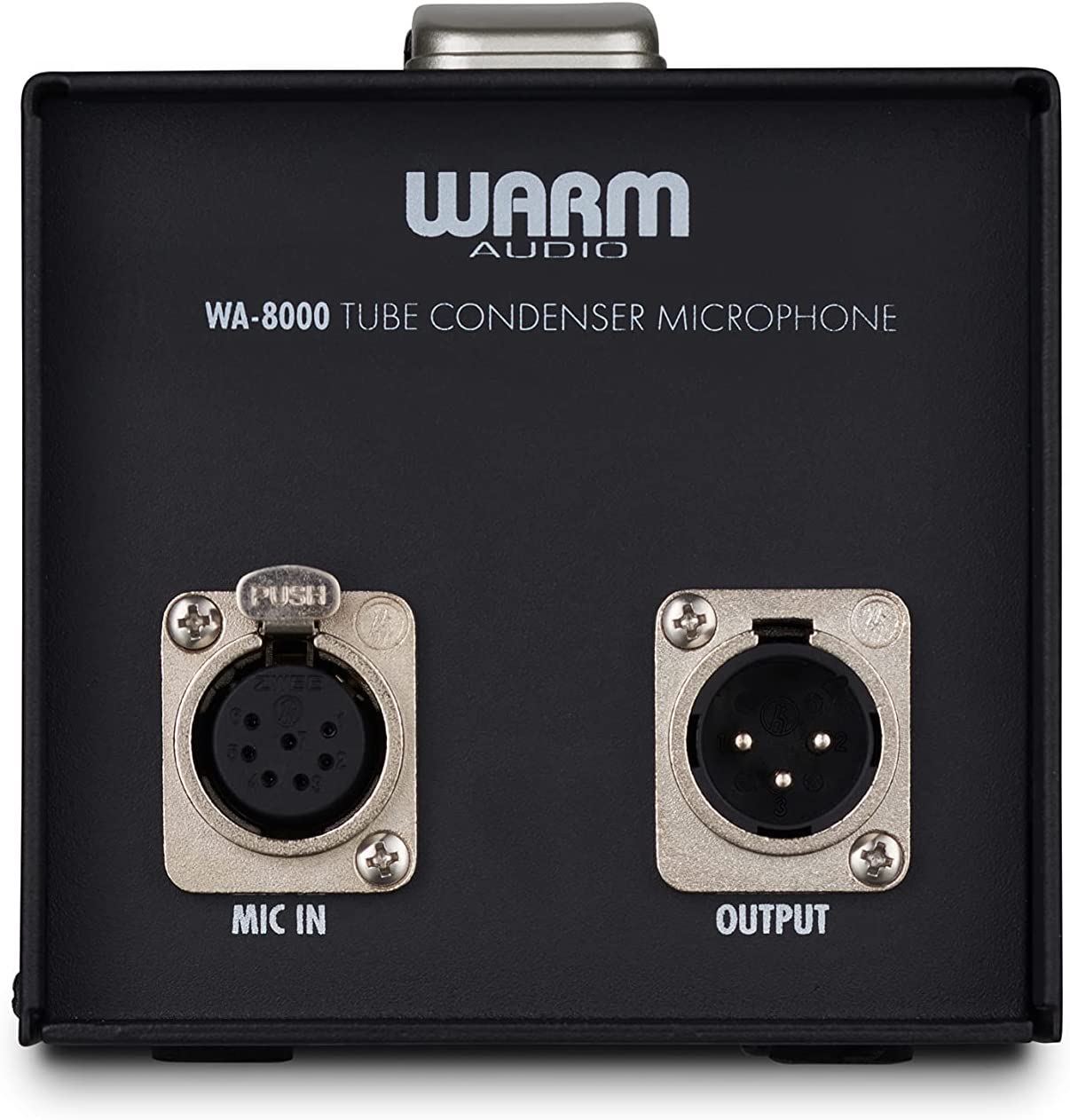 Warm Audio WA-8000 Large Diaphragm Tube Condenser Microphone, Black w/ Hard Case
