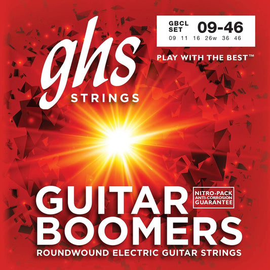 GHS GCBL Boomers Custom Light Electric Guitar Strings .009-.046