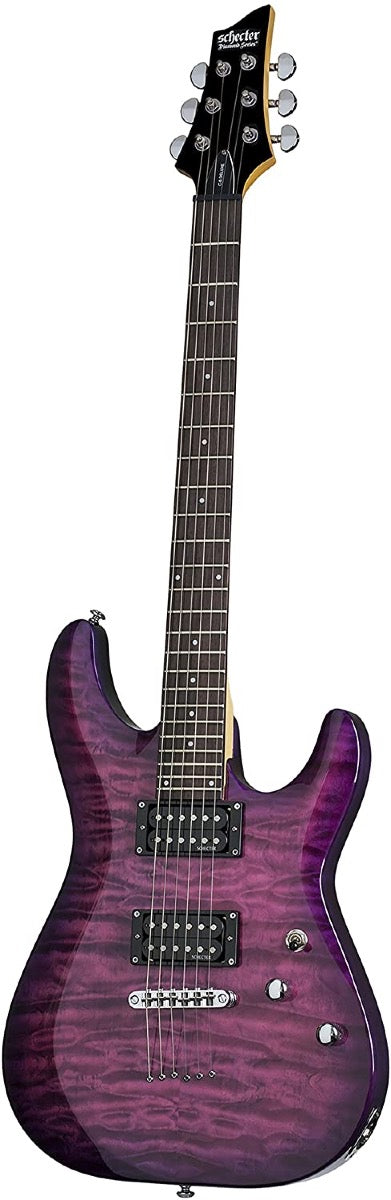 Schecter C-6 Plus Solid-Body Electric Guitar - Electric Magenta