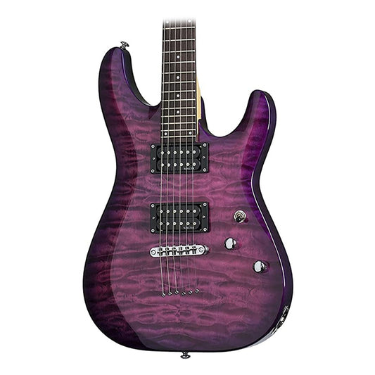 Schecter C-6 Plus Solid-Body Electric Guitar - Electric Magenta