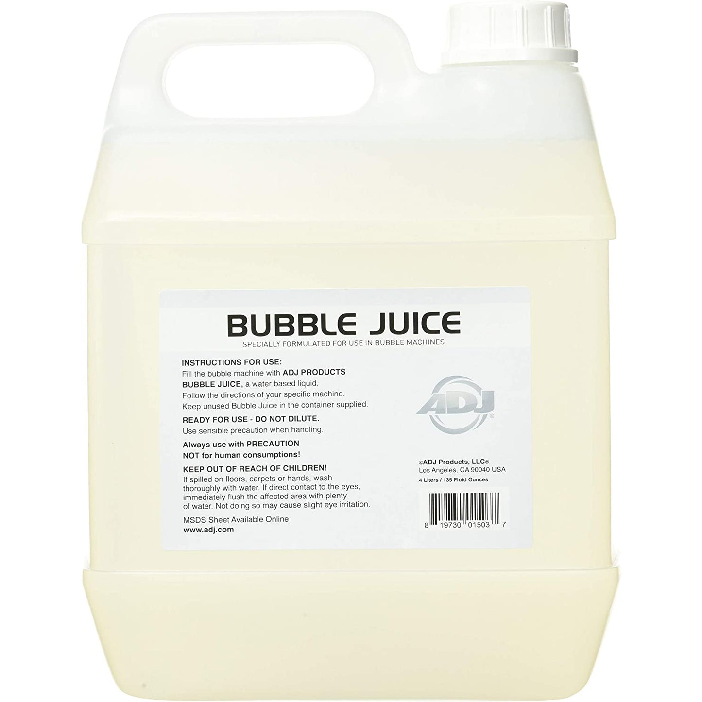 American DJ 1 Gallon Bubble Juice for Bubble Machines