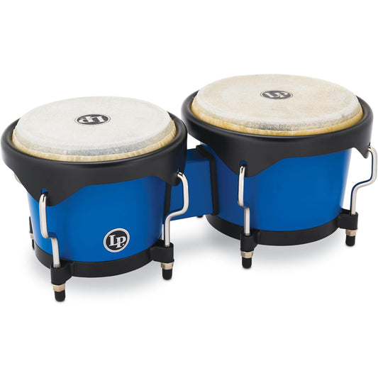Latin Percussion LP601D-DB 6 1/4-7 1/4 Discovery II Ultralight Bongos - Blue