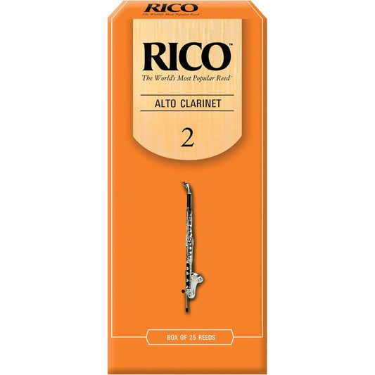 Rico Alto Clarinet Reeds - Strength 2.0, 25-pack