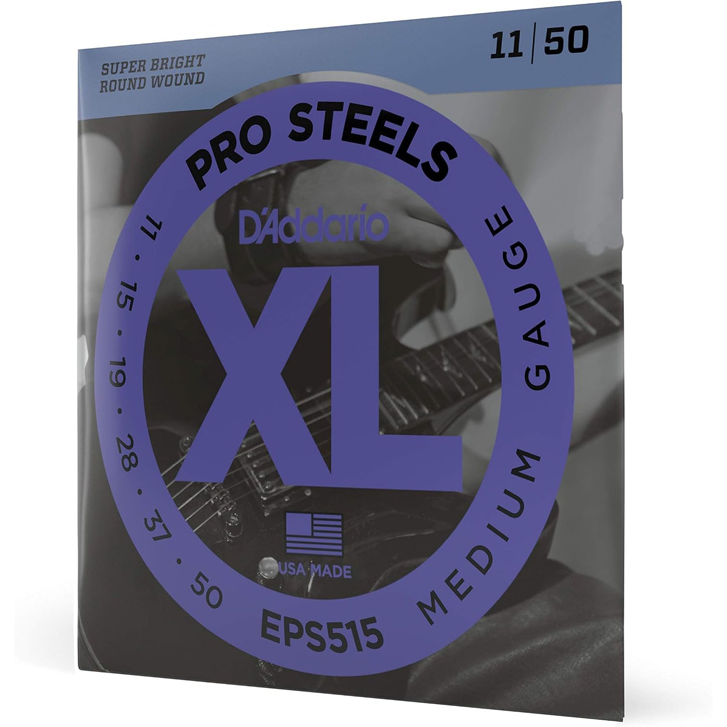 D'Addario - ProSteels Electric Guitar Strings - EPS515 - Medium, 11-50