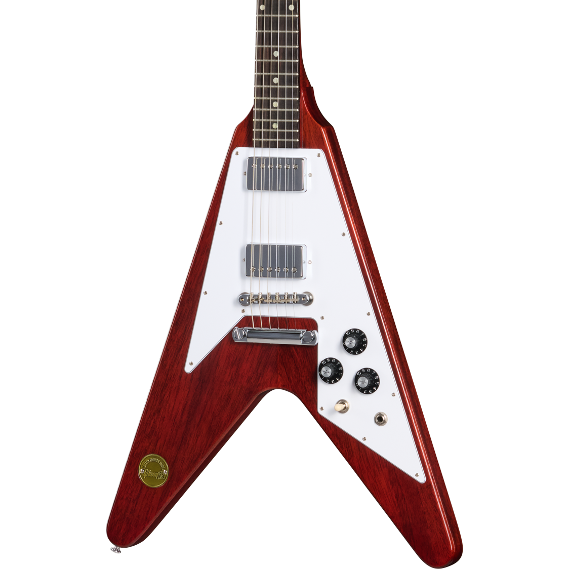 Gibson Custom 1971 Flying V Medallion Reissue Electric Guitar VOS - Medallion Cherry
