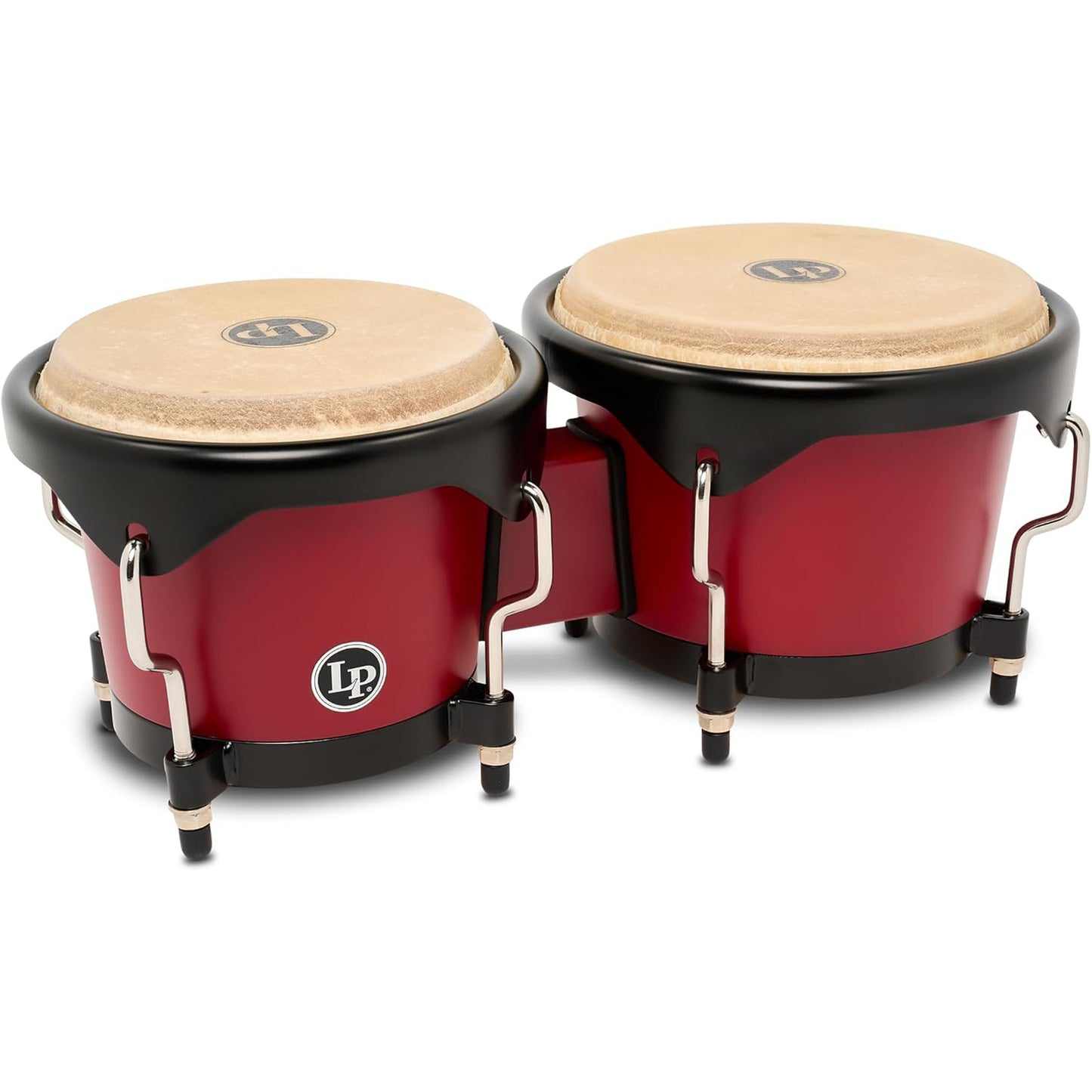 Latin Percussion LP601D 6 1/4 - 7 1/4 Discovery Series Bongos - Red