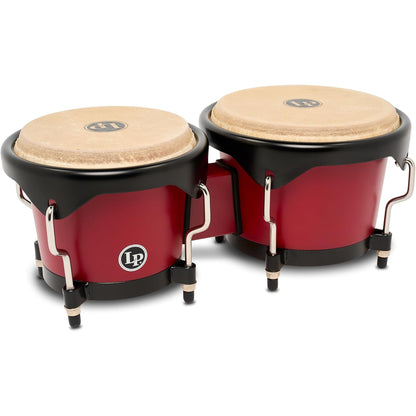Latin Percussion LP601D 6 1/4 - 7 1/4 Discovery Series Bongos - Red