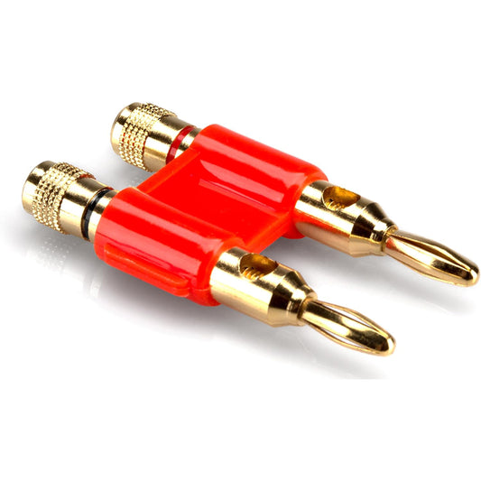 Hosa BNA-260RD Connector Dual Banana Red