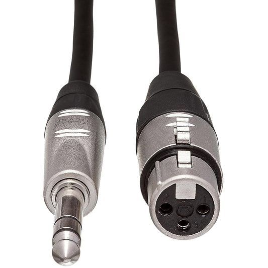 Hosa HXS-015 Pro Cable 1/4"" TRS to XLR Female 15ft