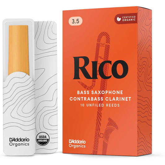 D'Addario Contrabass Clarinet Reeds, Strength 3.5 - 10-pack