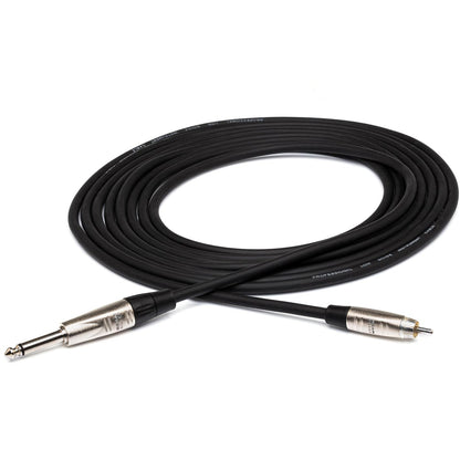 Hosa HPR-003 Pro Unbalanced Interconnect Cable - REAN 1/4" TS to RCA 3’