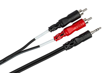 Hosa CMR-215 Stereo Breakout 3.5mm TRS to Dual RCA - 15 Ft