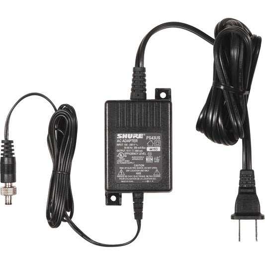 Shure PS43US In-Line Power Supply for GLX4 & ULX4 Receivers