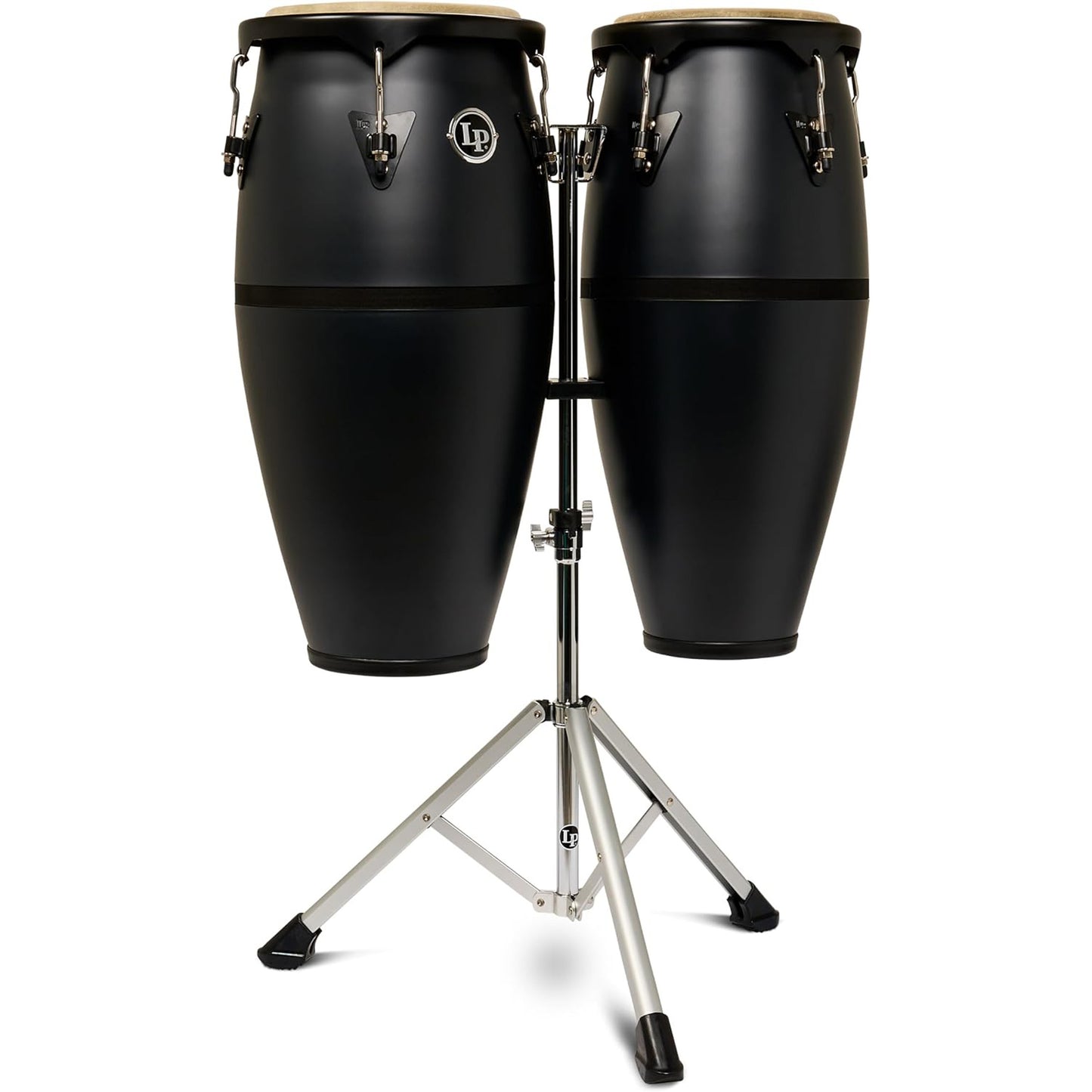 Latin Percussion Discovery Series 10-11 Ultralight Conga Set with Stand - Onyx