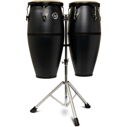 Latin Percussion Discovery Series 10-11 Ultralight Conga Set with Stand - Onyx