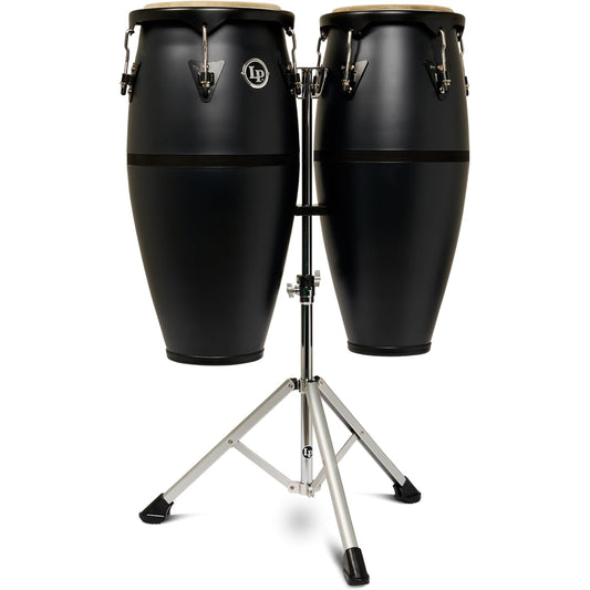 Latin Percussion Discovery Series 10-11 Ultralight Conga Set with Stand - Onyx