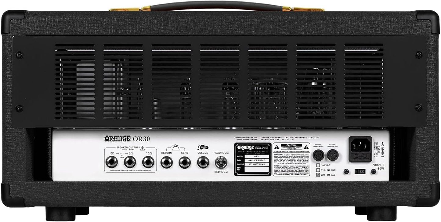 Orange OR30 30-watt 1-channel Tube Amplifier Head - Black