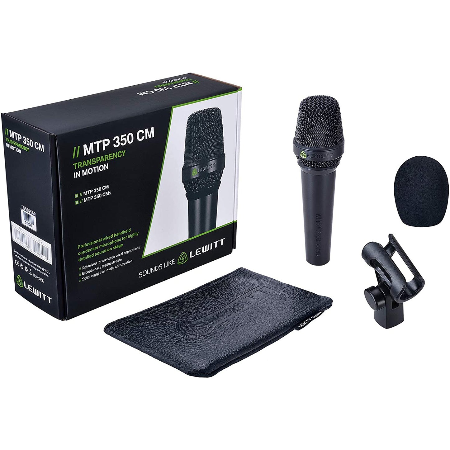 Lewitt MTP 350 CMs Handheld Condenser Vocal Mic with On/Off Switch