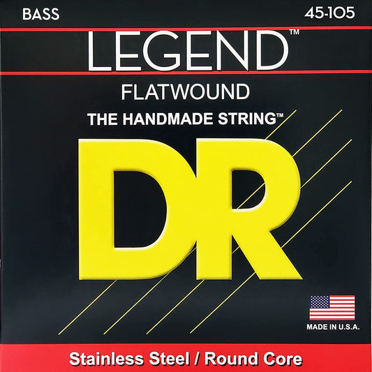 DR Strings FL45 Legend Flat Wound Medium Bass Strings