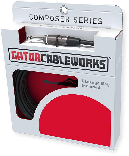 Gator CBW-CPSRINST-CBLE-20 Composer 20’ Straight to Straight Instrument Cable