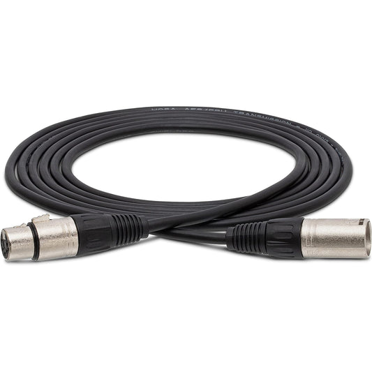 Hosa DMX-505 5-Pin 2-Conductor XLR5M to XLR5F DMX-512 Cable, 5 Feet