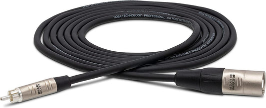 Hosa HRX-020 Pro Unbalanced Interconnect, REAN RCA to XLR Male, 20ft