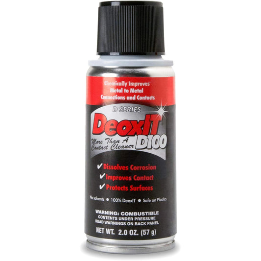 Hosa D100S-2 CAIG DeoxIT Contact Cleaner, 100% Spray, 2 oz