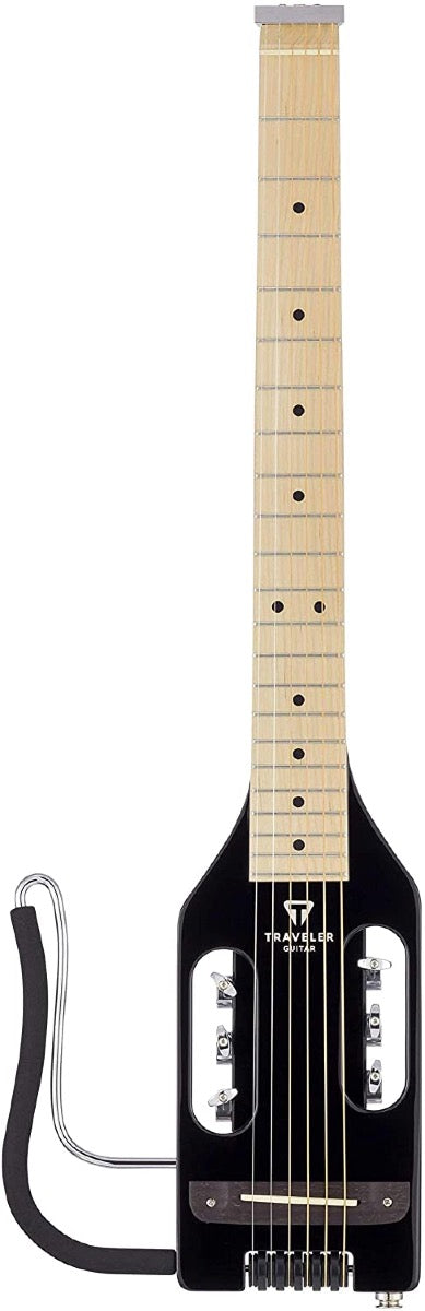 Traveler Guitar - Left Handed - Ultra Light Acoustic Steel String - Gloss Black
