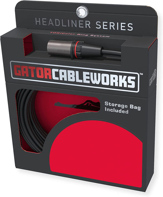 Gator CBW-HDLXLR-CBLE-20 Headliner 20 Foot XLR Microphone Cable