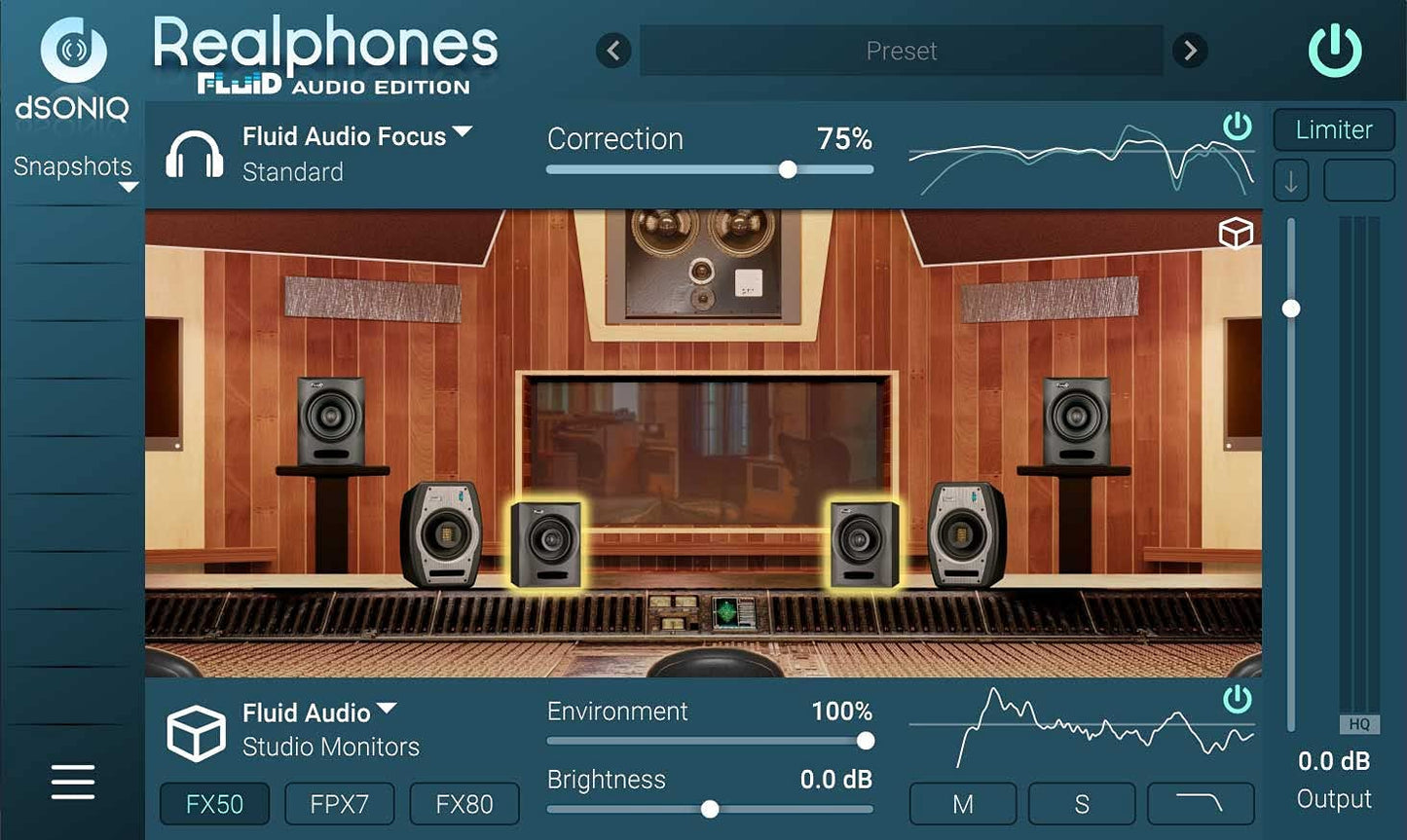 Fluid Audio Focus Headphone Studio Mixing System