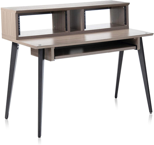 Gator GFW-ELITEDESK-GRY Elite Furniture Series Main Desk - Driftwood Grey Finish