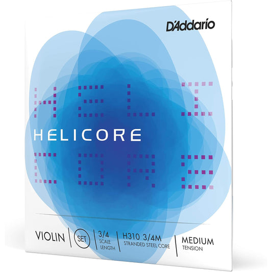 D'Addario Helicore Violin String Set - 1/2 Scale, Medium Tension
