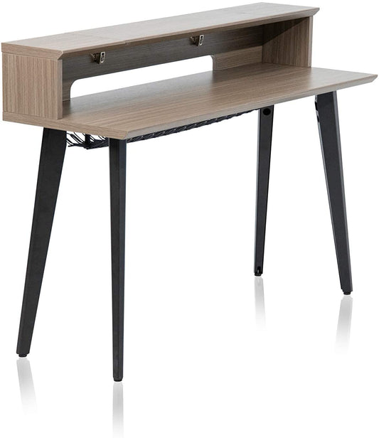 Gator GFW-ELITEKEYTBL61-GRY 61-Note Keyboard Table in Driftwood Grey Finish