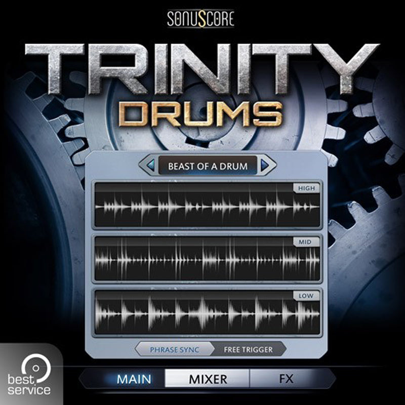 Best Service Trinity Drums Virtual Instrument
