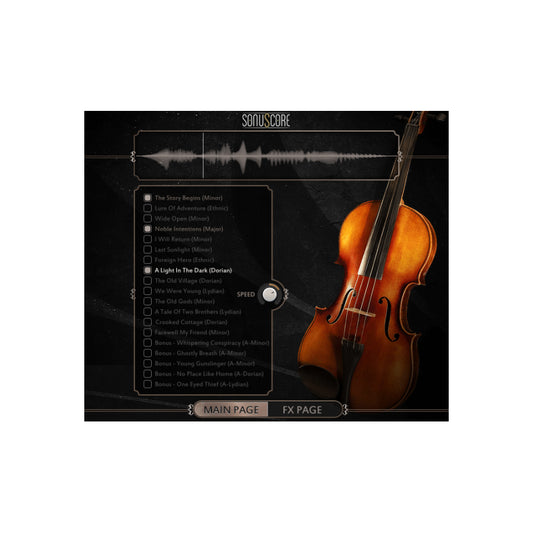 SonuScore Lyrical Violin Phrases Virtual Instrument