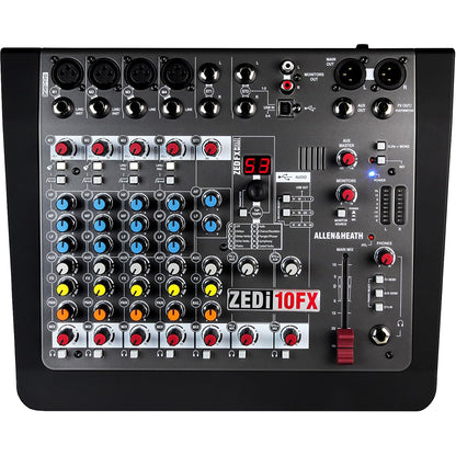 Allen & Heath ZEDi-10FX Compact 10-Channel Analog Mixer w/ Effects