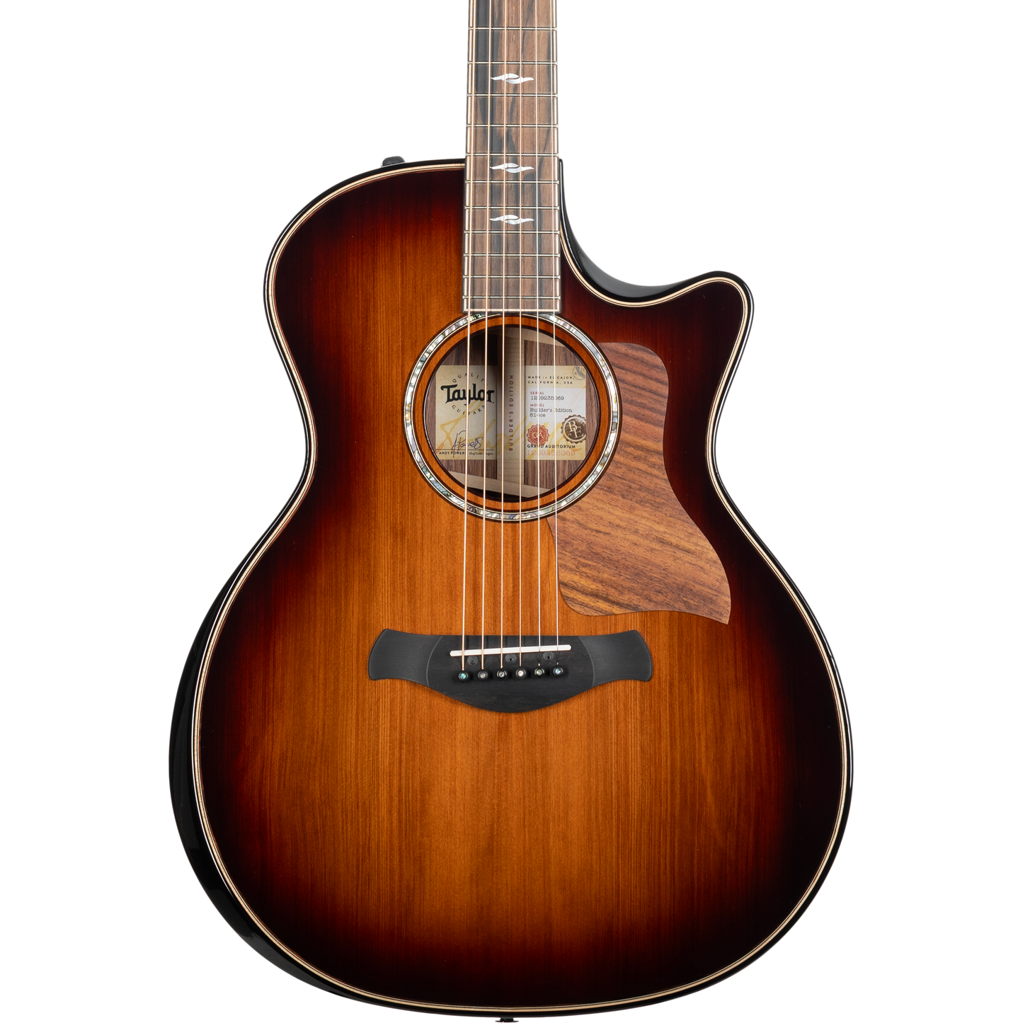 Taylor Builder's Edition 814ce Honduran Rosewood/Sinker Redwood Acoustic Electric Guitar - Shaded Edge Burst