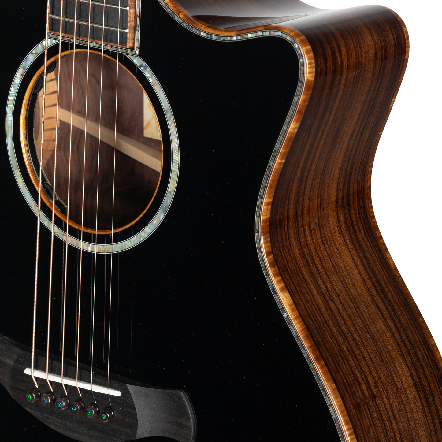 Taylor 814ce Guitars 4 Vets Special Edition Acoustic Electric Guitar - Blacktop