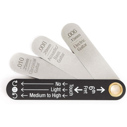 Music Nomad MN600 Precision Truss Rod Neck Relief Gauge Tool w/ Pick Capo