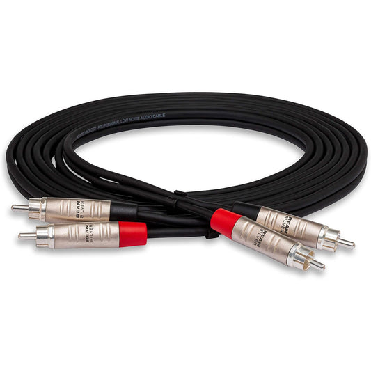 Hosa HRR-010x2 Pro Dual Cable RCA to RCA 10ft