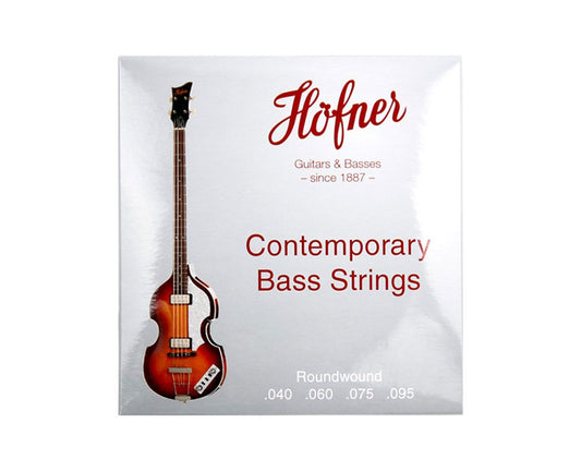 Hofner Contemporary Roundwound Bass String Set, 30" Scale