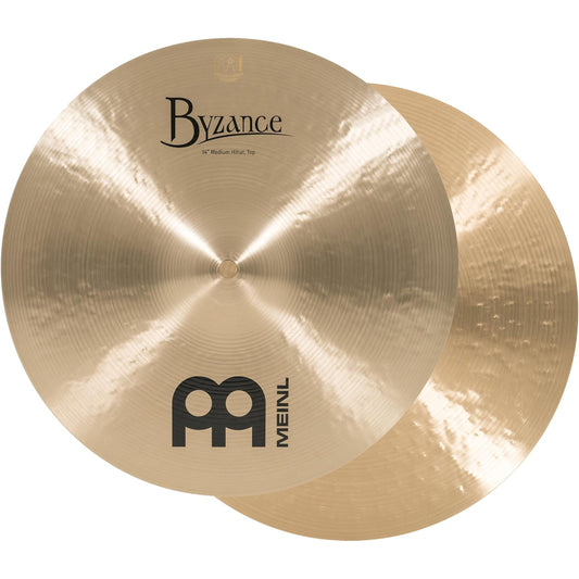 Meinl Cymbals B14MH Byzance 14-Inch Traditional Medium Hi-Hat Cymbal - Pair