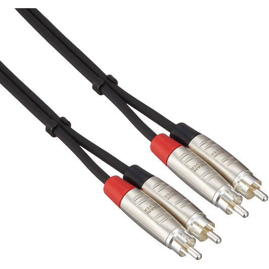 Hosa HRR-015x2 Pro Dual Cable RCA to RCA 15ft