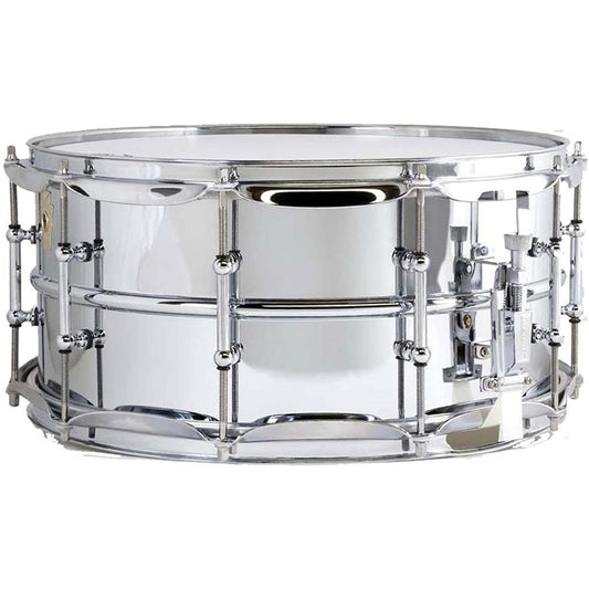 Ludwig 6.5x14 Supraphonic Chrome Smooth Shell Snare Drum w/ Tube Lugs