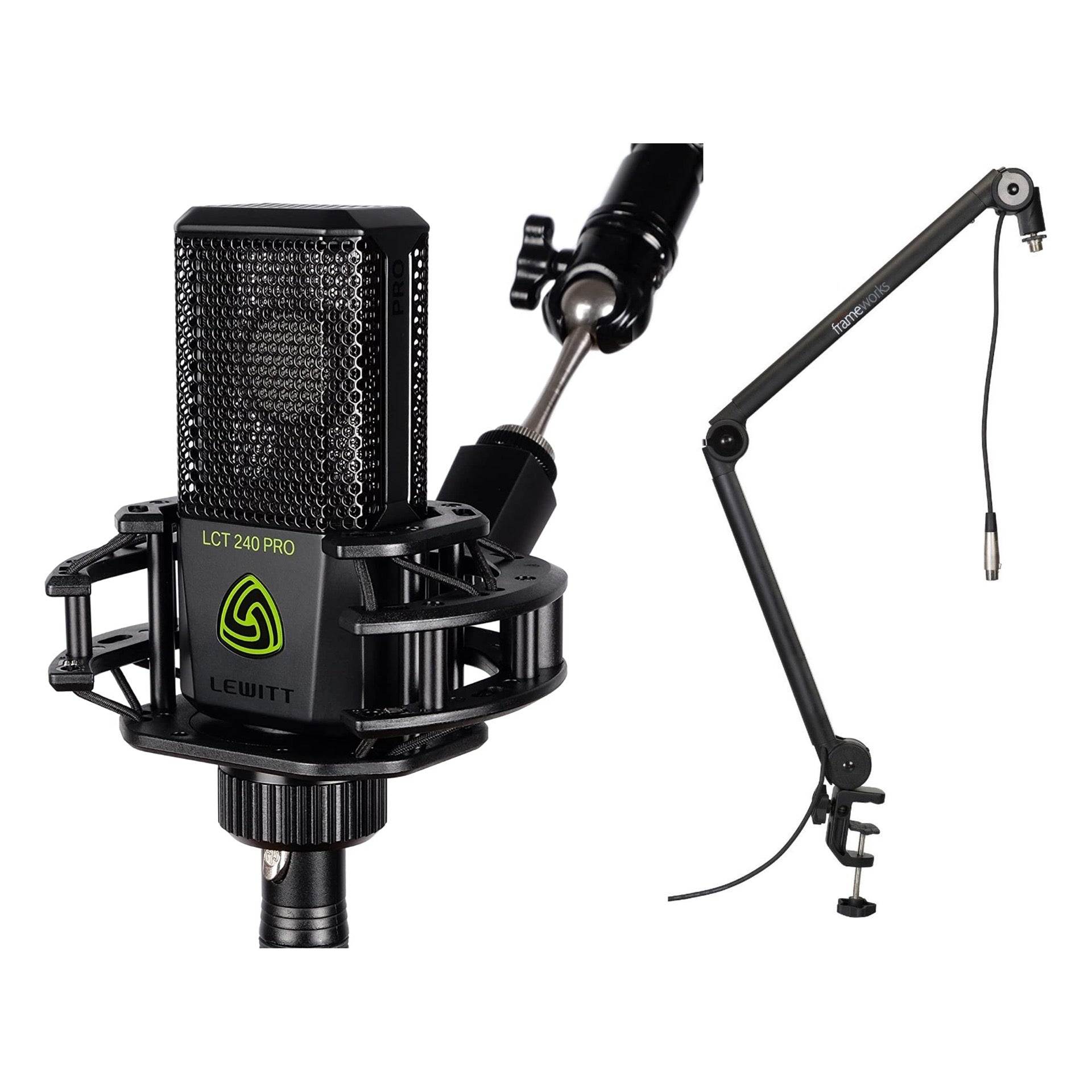 Pack　with　Music　Shock　Lewitt　Value　–　LCT-240　Microphone　Mount　Pro　Bundle　Alto