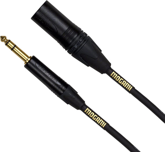 Mogami Gold 10 Foot Trs To Xlr Male Cable