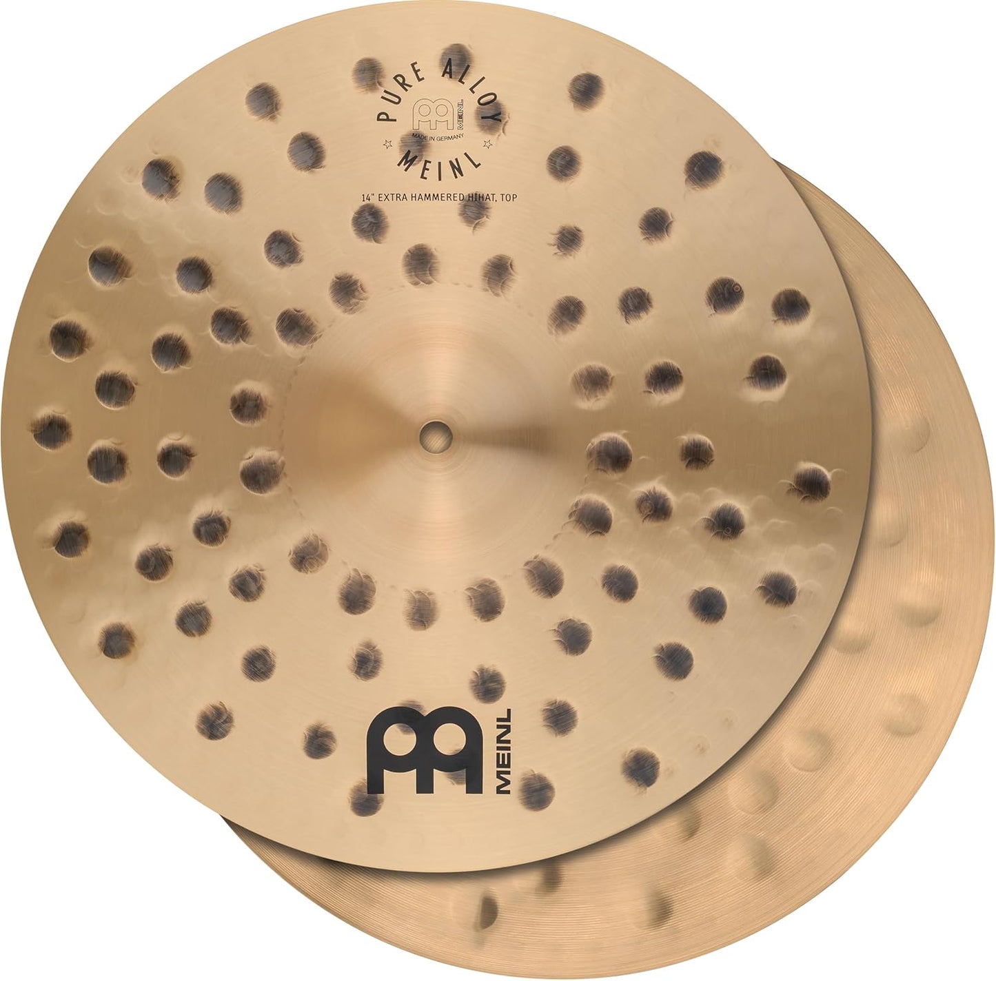 Meinl Pure Alloy 14” Extra Hammered Hi-Hat Cymbals