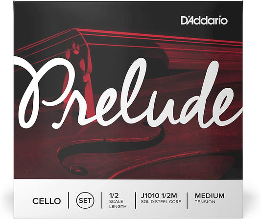 D'Addario J10101.2M Prelude Cello 1/2 Scale Medium Tension Set