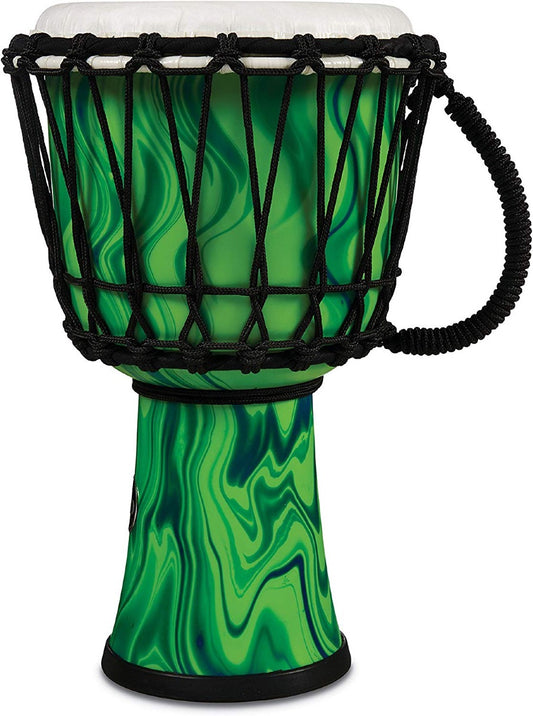 Latin Percussion LP1607GM Djembe, Green Marble, 7-inch